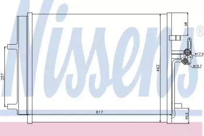 Конденсер кондиціонера NISSENS купить