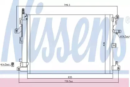 Конденсатор, кондиционер NISSENS купить