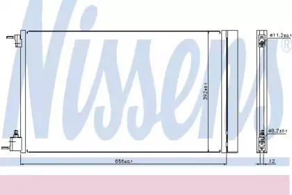 Конденсер кондиціонера NISSENS купить