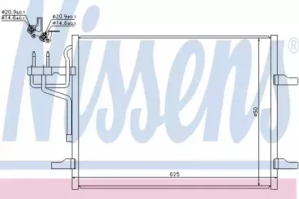 Конденсер кондиціонера NISSENS купить