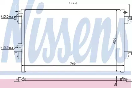 Конденсер кондиціонера NISSENS купить