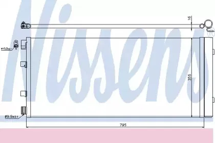 Конденсер кондиціонера NISSENS купить