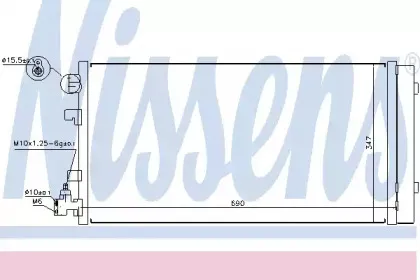 Конденсер кондиціонера NISSENS купить
