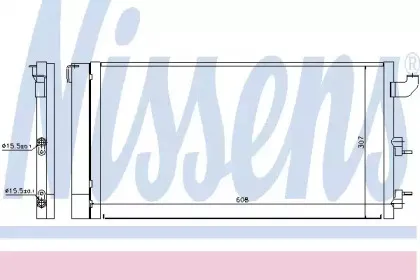 Конденсер кондиціонера NISSENS купить