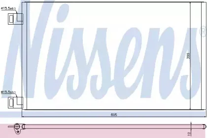 Конденсер кондиціонера NISSENS купить