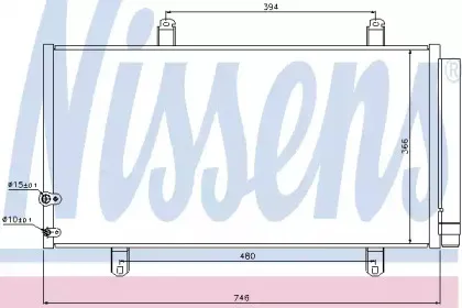 Конденсер кондиціонера NISSENS купить