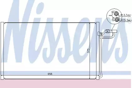 Конденсер кондиціонера NISSENS купить