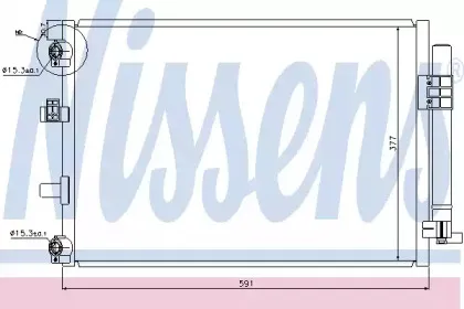 Конденсер кондиціонера NISSENS купить