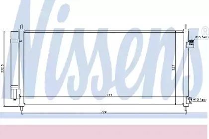 Конденсер кондиціонера NISSENS купить