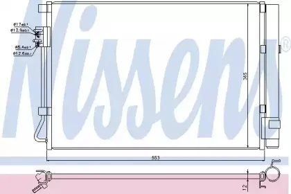 Конденсатор, кондиционер NISSENS купить