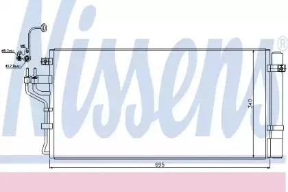 Конденсатор, кондиционер NISSENS купить