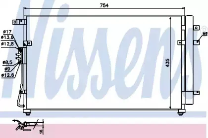 Конденсер кондиціонера NISSENS купить