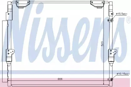 Конденсер кондиціонера NISSENS купить