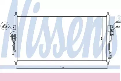 Конденсер кондиціонера NISSENS купить
