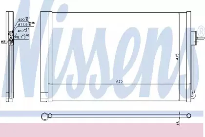 Конденсер кондиціонера NISSENS купить