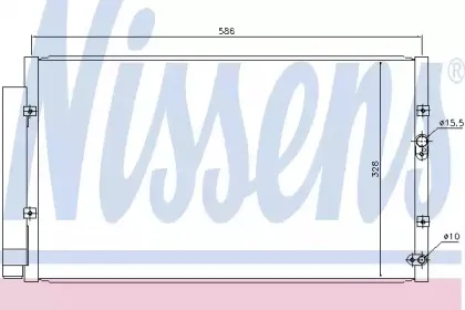 Конденсер кондиціонера NISSENS купить