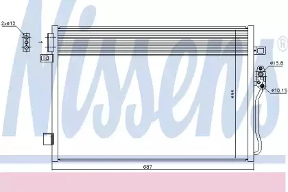 Конденсер кондиціонера NISSENS купить