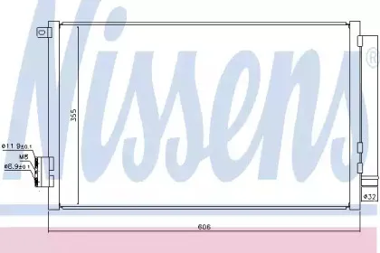 Конденсер кондиціонера NISSENS купить