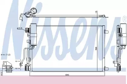 Конденсер кондиціонера NISSENS купить