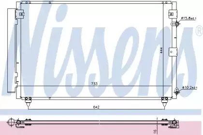 Конденсер кондиціонера NISSENS купить