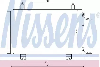 Конденсер кондиціонера NISSENS купить