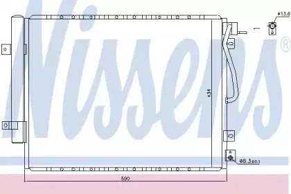 Конденсер кондиціонера NISSENS купить