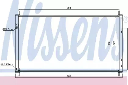 Конденсатор, кондиционер NISSENS купить