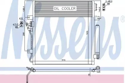 Конденсер кондиціонера NISSENS купить