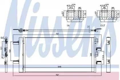 Конденсер кондиціонера NISSENS купить