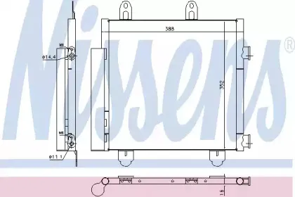Конденсатор, кондиционер NISSENS купить