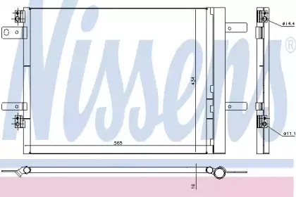 Конденсатор, кондиционер NISSENS купить