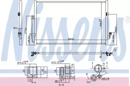 Конденсатор, кондиционер NISSENS купить