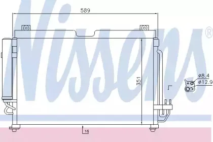 Конденсатор, кондиционер NISSENS купить