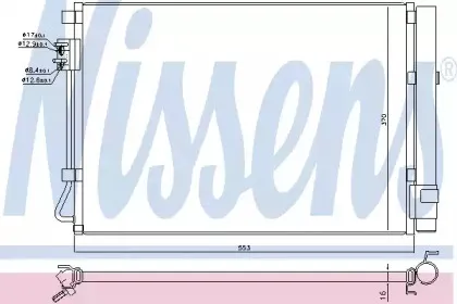 Конденсер кондиціонера NISSENS купить