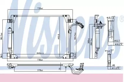 Конденсатор, кондиционер NISSENS купить