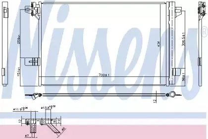 Конденсер кондиціонера NISSENS купить