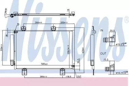 Конденсатор, кондиционер NISSENS купить