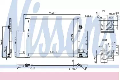 Конденсатор, кондиционер NISSENS купить