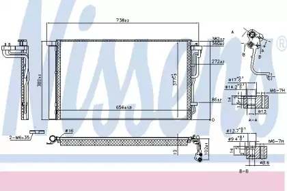 Конденсер кондиціонера NISSENS купить