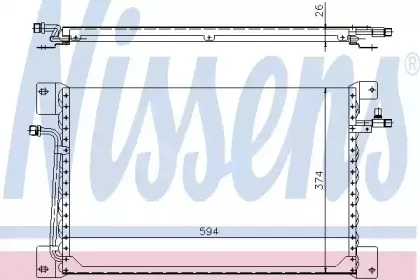 Конденсатор, кондиционер NISSENS купить