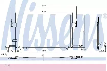 Конденсатор, кондиционер NISSENS купить