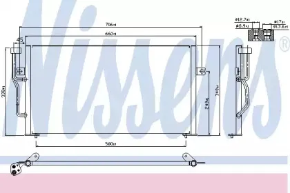 Конденсер кондиціонера NISSENS купить