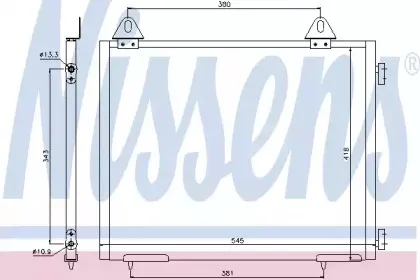 Конденсер кондиціонера NISSENS купить