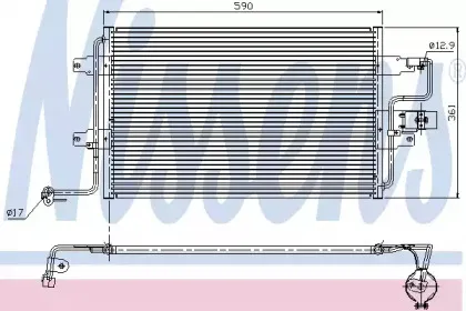 Конденсер кондиціонера NISSENS купить