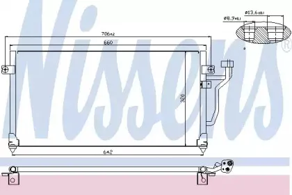 Конденсатор, кондиционер NISSENS купить