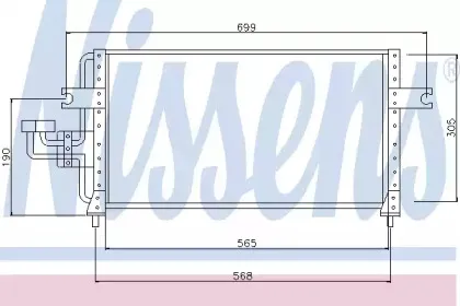 Конденсатор, кондиционер NISSENS купить