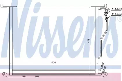 Конденсер кондиціонера NISSENS купить