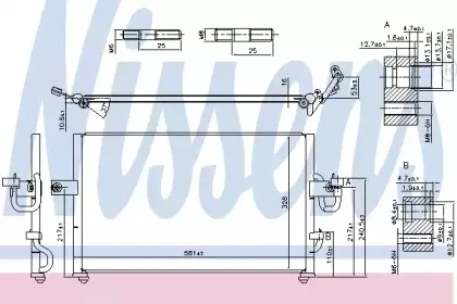 Конденсатор, кондиционер NISSENS купить