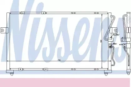 Конденсер кондиціонера NISSENS купить
