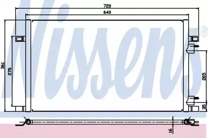 Конденсер кондиціонера NISSENS купить